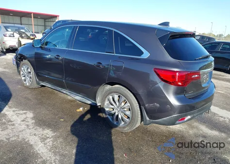 2014 Acura Mdx Technology Pkg W/Entertainment Pkg z USA, uszkodzony, nr VIN 5FRYD4H6XEB017967